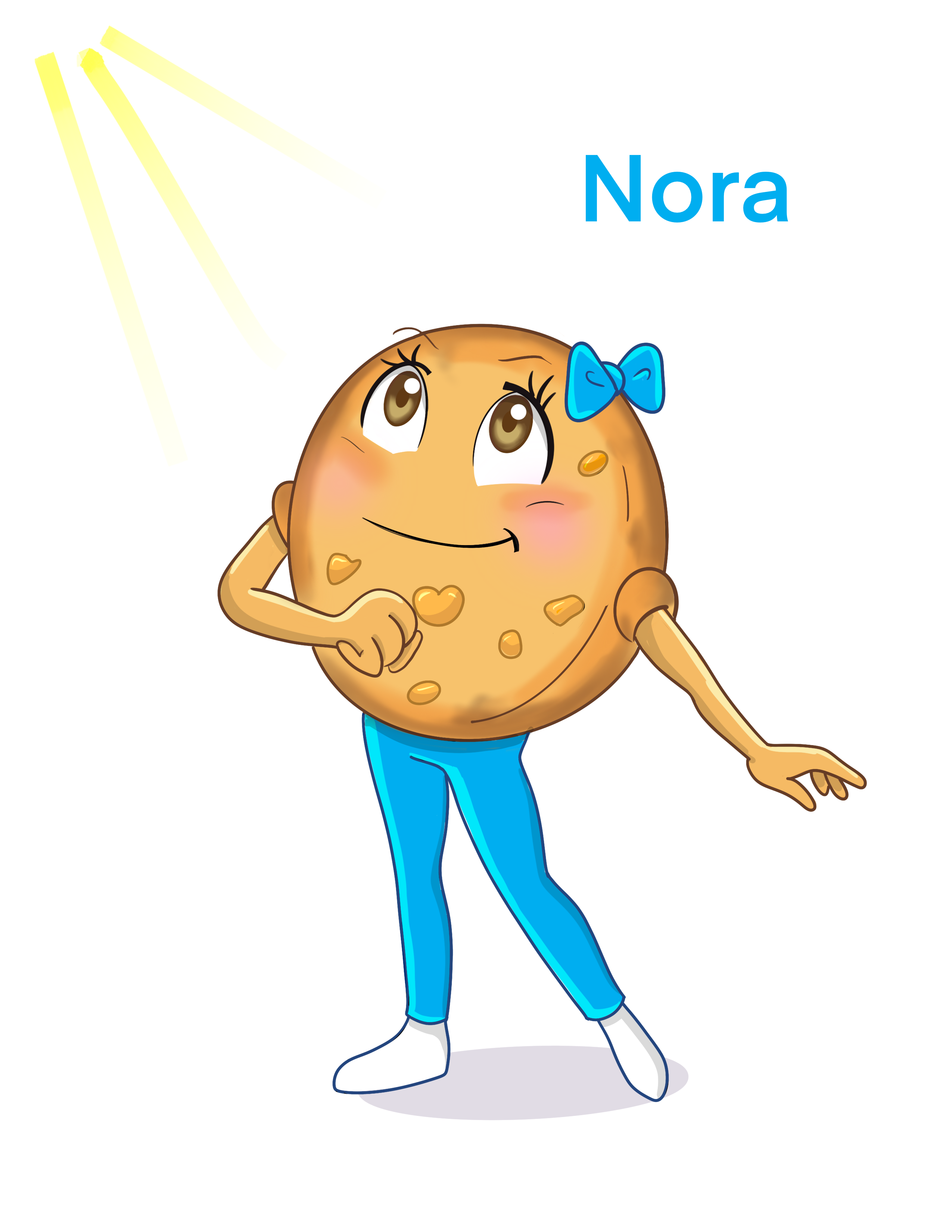 Meet Nora – Free Printable Coloring Page 🍪